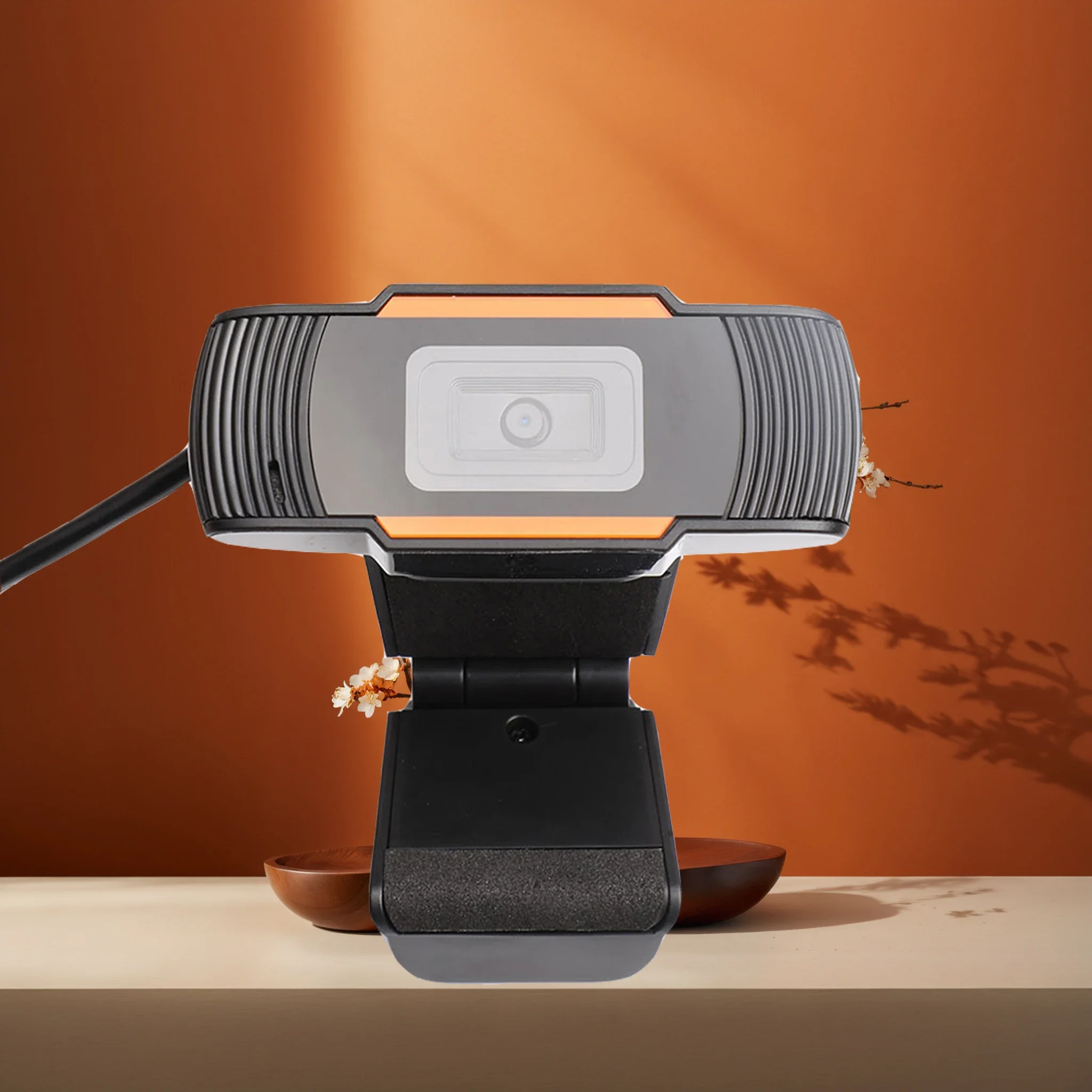 720P USB Webcam with Microphone – Plug & Play for PC/Desktop