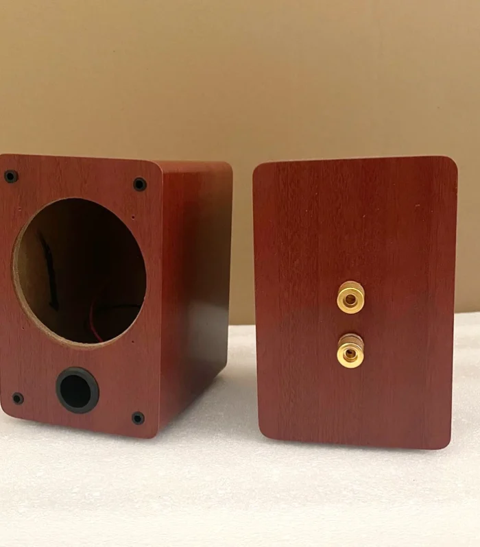 3 Inch Square Wooden Speaker Shell Box – DIY HIFI Amplifier (1pcs)