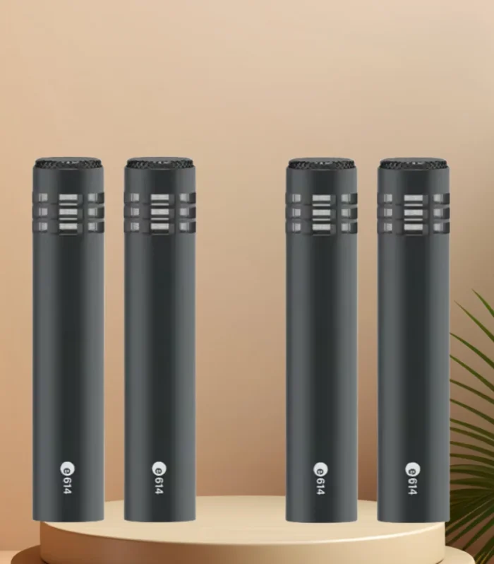 4 Pcs 614 Supercardioid Condenser XLR Recording Microphones Kit
