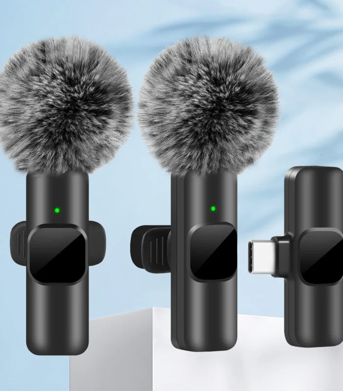 K60 New Wireless Lavalier Microphone for iPhone & Android – Live Gaming & Recording