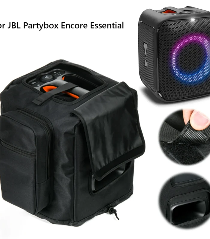 Protective Speaker Cover with Side Mic Bag for JBL PartyBox Encore Essential