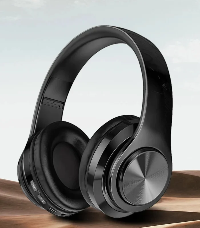 Wireless Bluetooth 5.0 On-Ear Headphones with Mic – Stereo Sports & Gaming